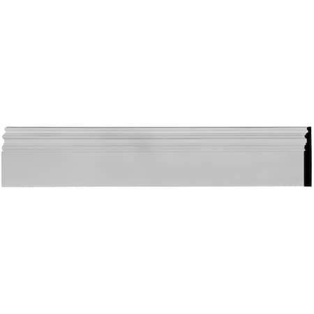 Ekena Millwork Baseboard Moulding, 12 in L, 7-3/8 in H, Factory Primed SAMPLE-BBD07X01HI